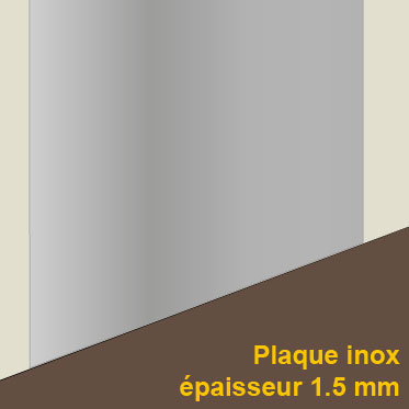 plaque inox